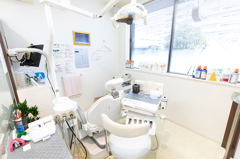 個室の予防歯科専用ルーム